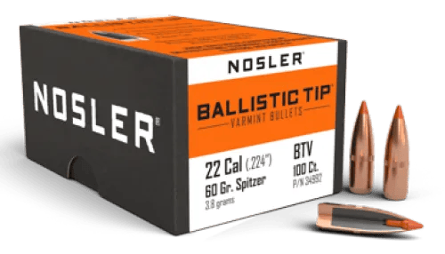 Nosler 22 Cal 60gr Ballistic Tip Cann .495 (100 Ct.) — view 1