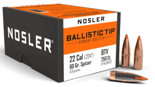 Nosler 22 Cal 60gr Ballistic Tip Cannelured .495 (250) — view 1