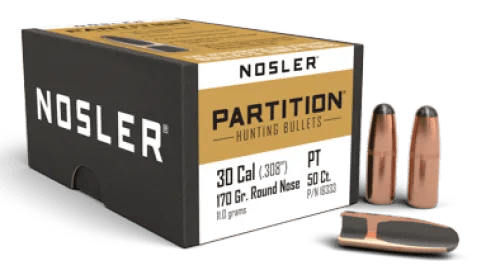 Nosler 30 Cal 170gr Rn Partition (50) — view 1