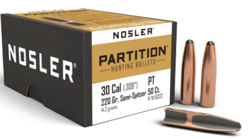 Nosler 30 Cal 220gr Ssp Partition (50) — view 1