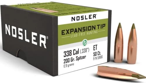 Nosler 338 Cal 200gr E-Tip (50 Ct.) — view 1