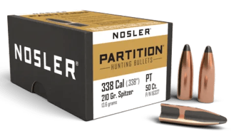 Nosler 338 Cal 210gr SP Partition (50) — view 1