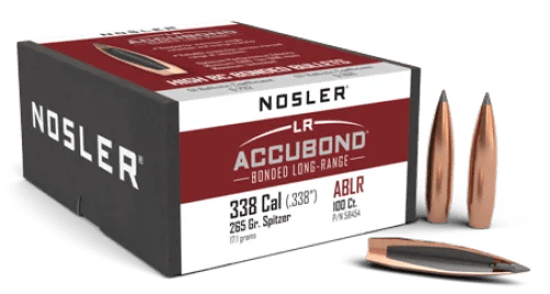 Nosler 338 Cal 265gr SP Ablr (100 Ct) — view 1