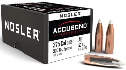 Nosler 375 Cal 300gr AccuBond Cannelured .725 (50) — view 1