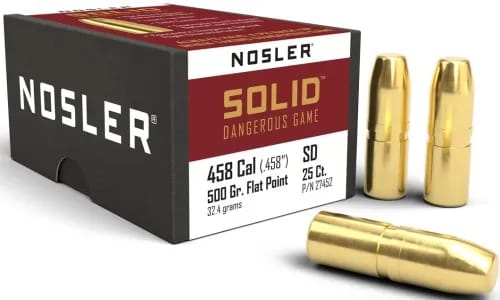 Nosler 458 Cal 500gr Fp Solid (25) — view 1