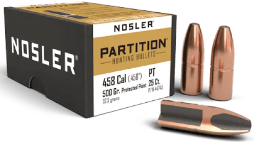 Nosler 458 Cal 500gr Ppt Partition (25 Ct.) — view 1