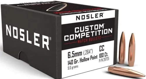 Nosler 6.5mm 140gr Hpbt Cust Competition (100ct.) — view 1