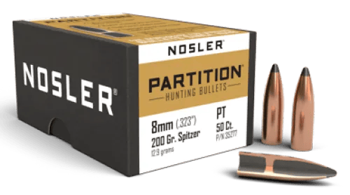 Nosler 8mm 200gr SP Partition (50 Ct.) — view 1