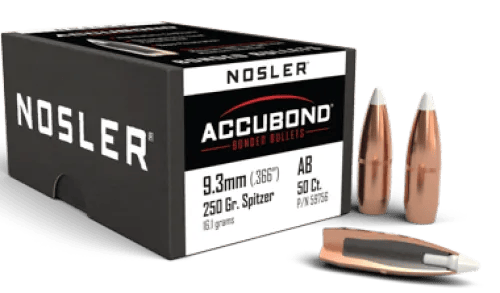 Nosler 9.3mm 250gr AccuBond Cannelured .770 (50) — view 1