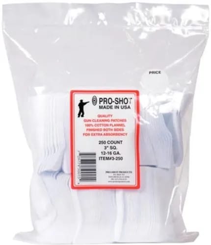 Proshot 12-16 Gauge 3in Sq. 250CT. Patches — view 1