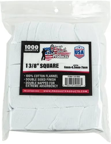Proshot 13/8" Sq Patch 500 Ct 6-7MM — view 1