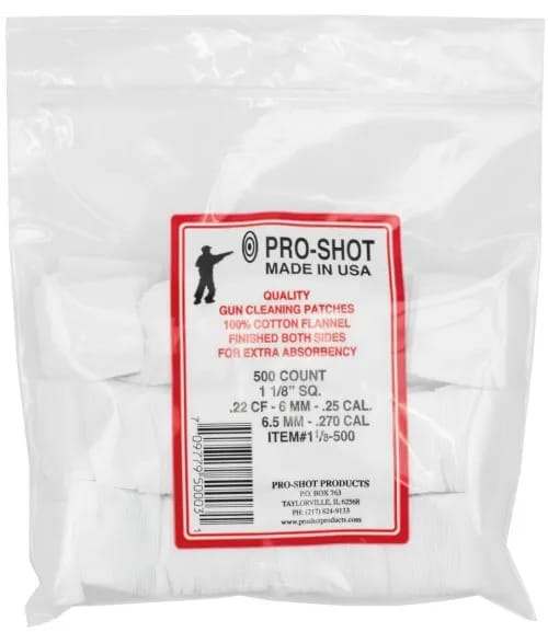Proshot .38-.45 CAL./20-.410GA. 21/4" Sq. 750CT. Patches — view 1